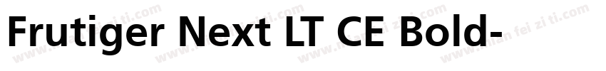Frutiger Next LT CE Bold字体转换